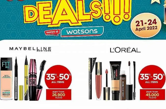 Promo Watsons 21-24 April 2022