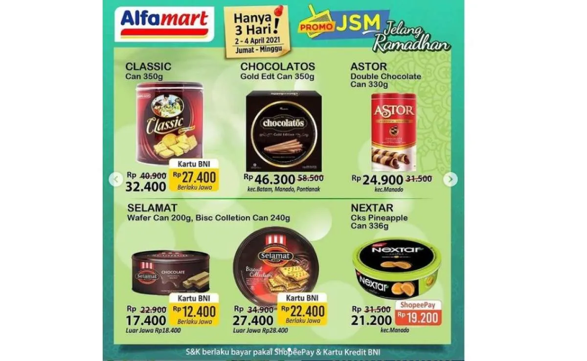  Promo JSM Alfamart Sabtu 3 April 2021, diskonan long weekend! 