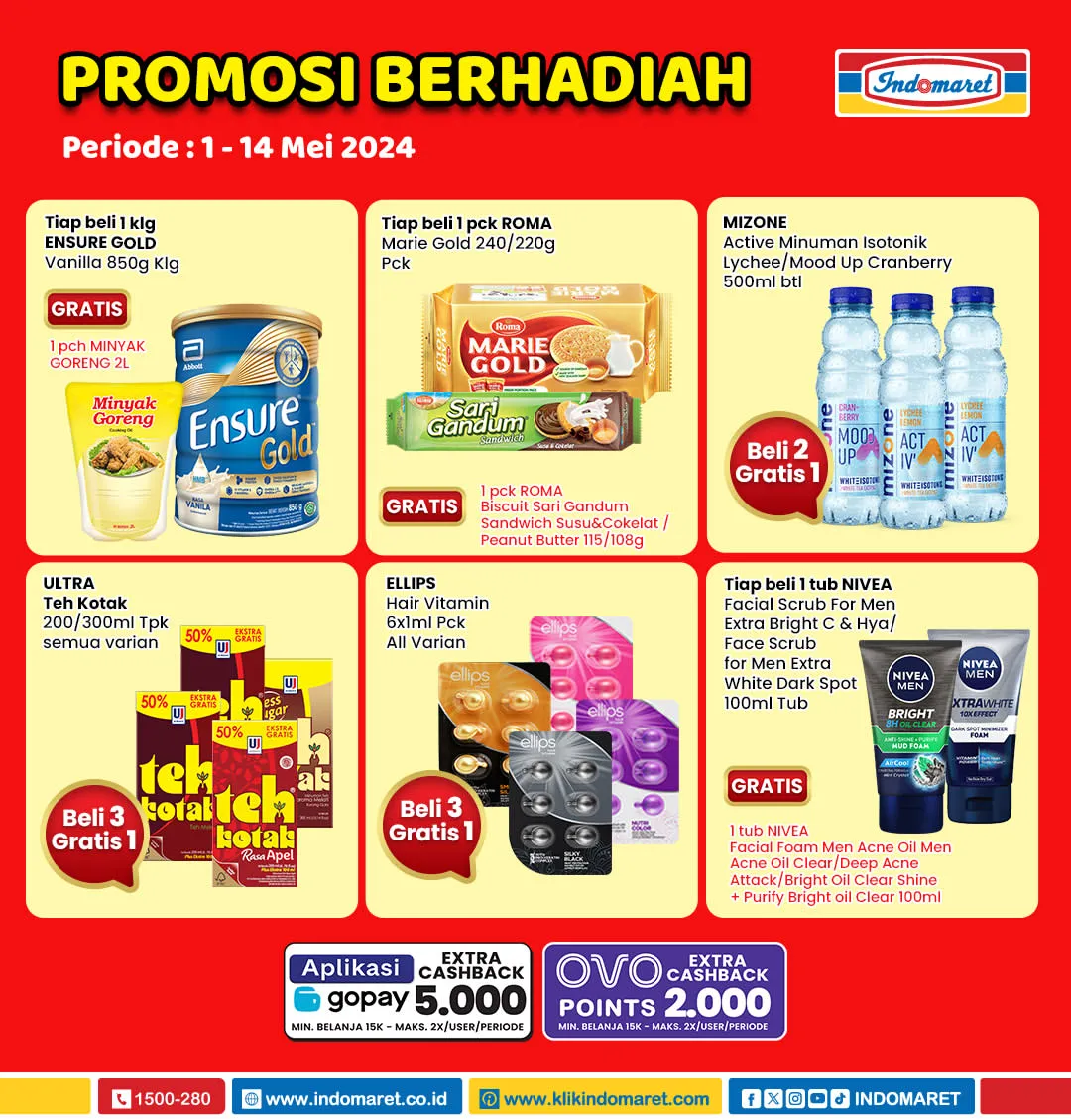 Promo Berhadiah Indomaret Periode 1-14 Mei 2024