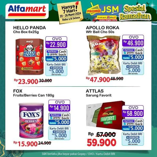 Promo JSM Alfamart Hanya 7 Hari Periode 20-26 Maret 2024