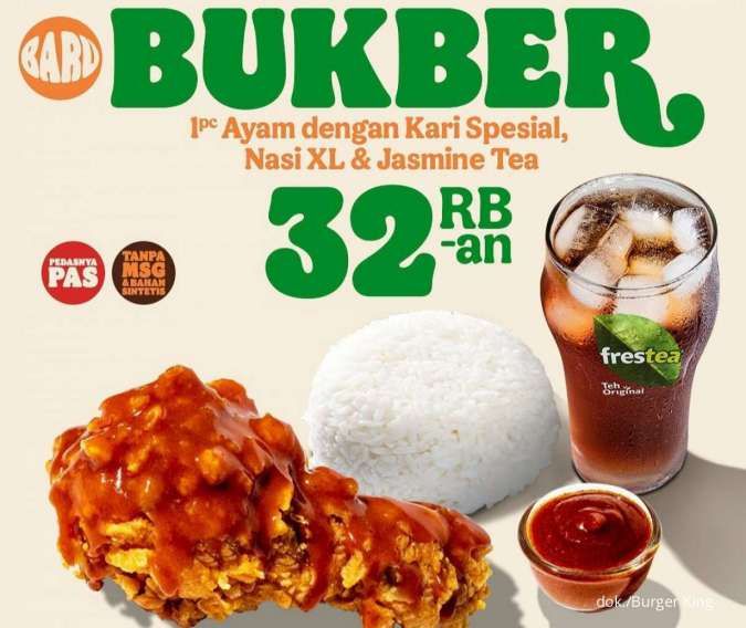 Menu Baru Burger King 1-30 April 2022, Ada Paket Bukber Ayam Pedas Saus Kari