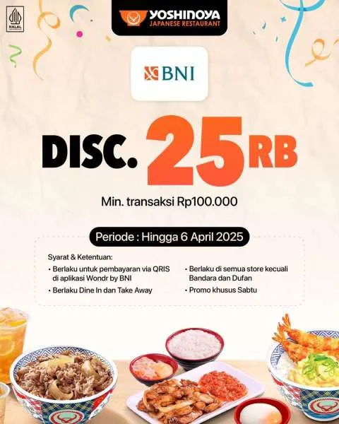 Promo Yoshinoya BNI