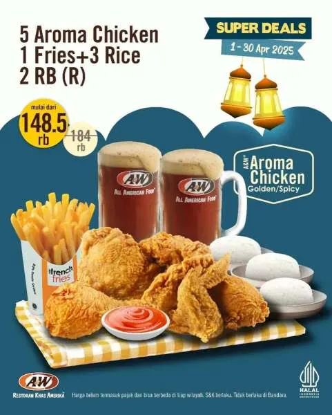 Promo A&W 5 Aroma Chicken