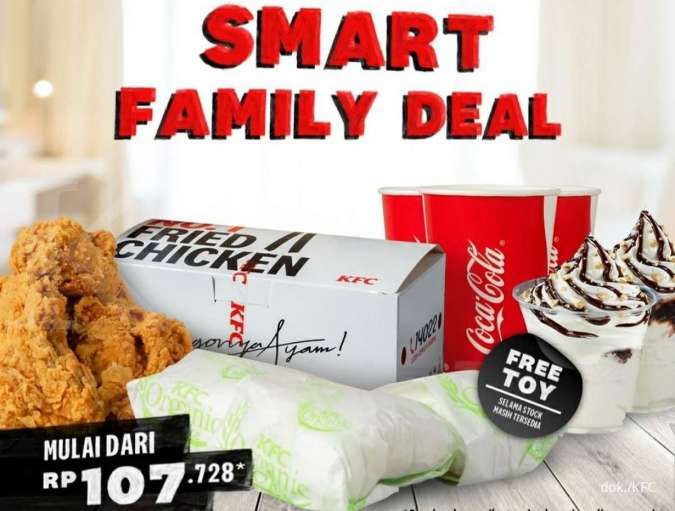 Promo KFC Weekend 18-19 Desember 2021, Smart Family Deals Rp 107.000