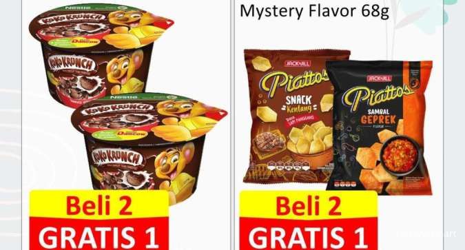 Aneka Snack Beli 2 Gratis 1, Cek Promo Alfamart Serba Gratis Periode s/d 31 Juli 2024