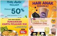 Kumpulan Promo Hari Anak Sedunia 20 November, Fore Coffee sampai HokBen Serba Hemat