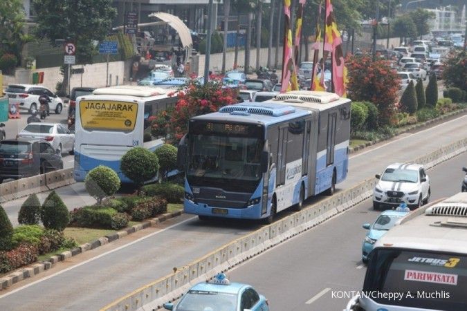 Jalan MH Thamrin-Medan Merdeka Barat ditutup, sejumlah rute Transjakarta dialihkan