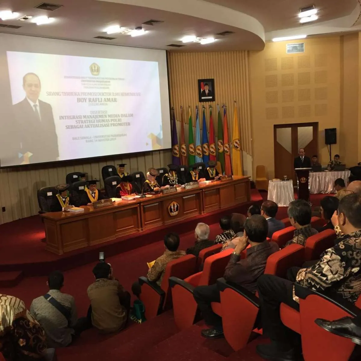 Boy Rafli Amar ujian Doktoral Ilmu Komunikasi Unpad, Kapolri jadi pengujinya