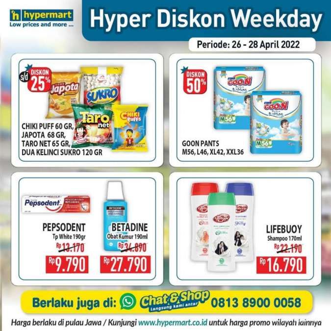 Promo Hypermart Mulai 26-28 April 2022