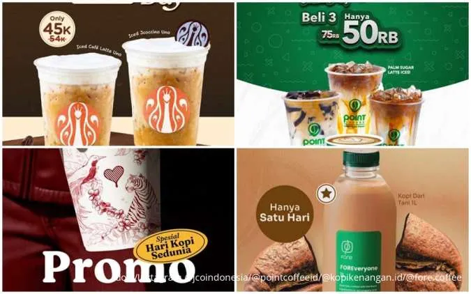 Daftar Promo Hari Kopi Sedunia 1 Oktober, Fore hingga Point Coffee Ada Harga Spesial