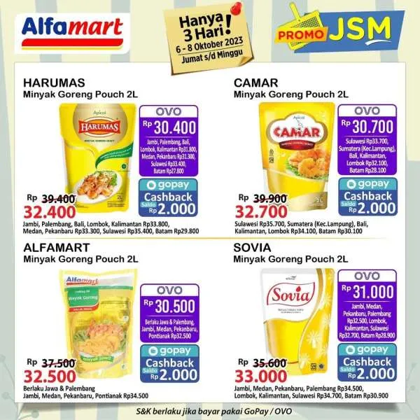 Promo JSM Alfamart Hanya 3 Hari Periode 6-8 Oktober 2023