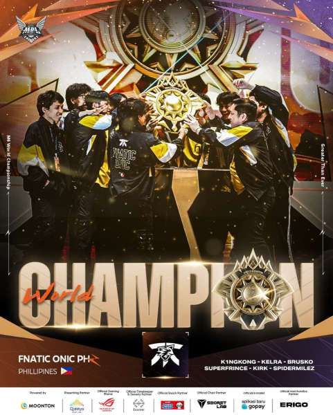 Fnatic Onic PH juara M6 World Championship