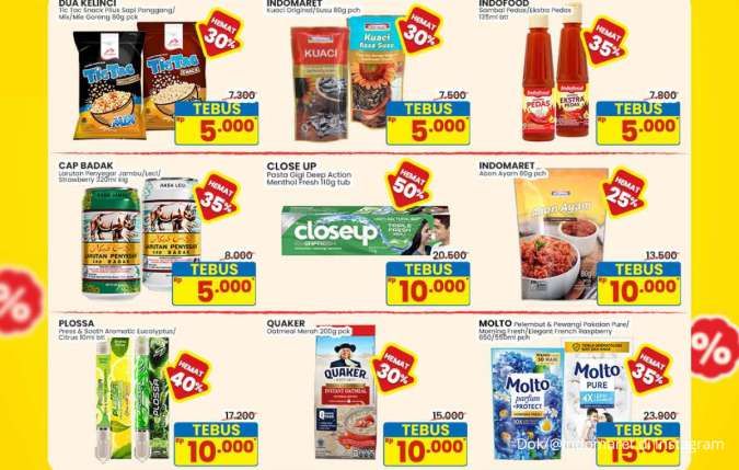 Promo Indomaret Tebus Murah Oktober 2025, Molto & Close Up Hemat Sampai 50%