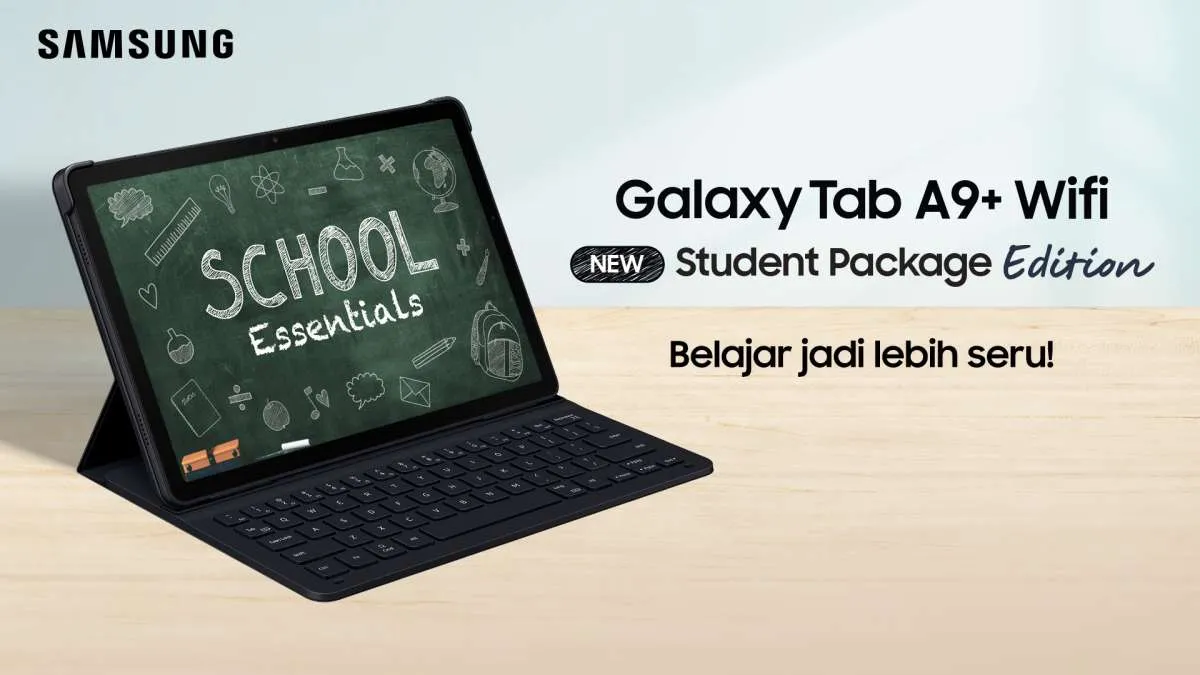 Galaxy Tab A9+ Student Package Edition, Tablet Belajar Unggulan untuk Anak