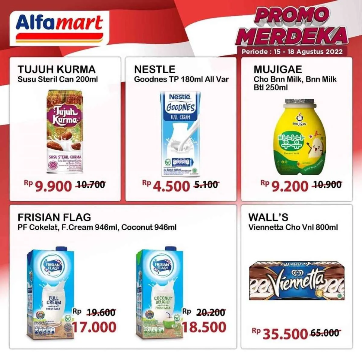 Promo Merdeka Alfamart 15-18 Agustus 2022, Banyak Produk Serba Gratis dan Serba Hemat
