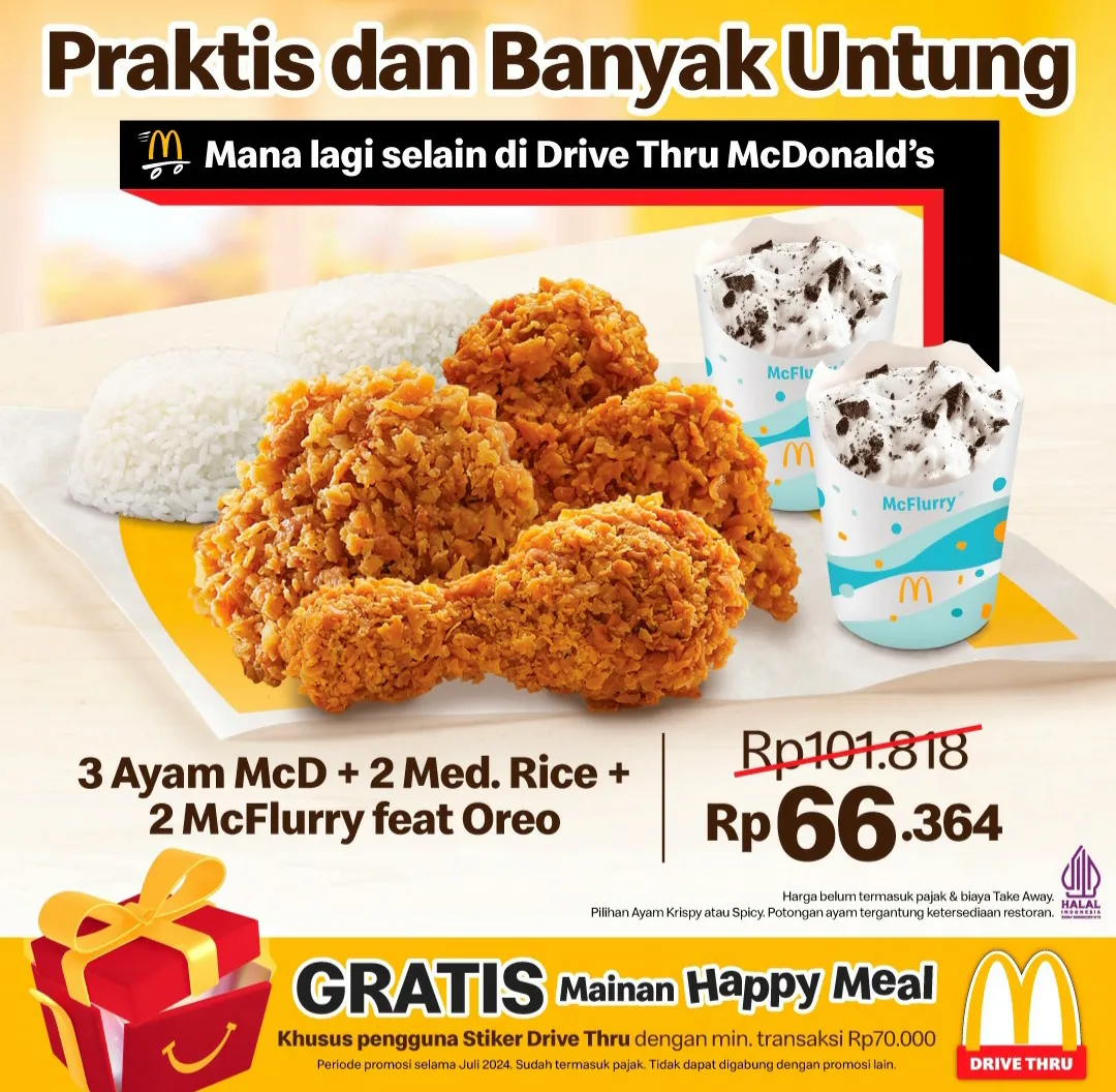McD Promo Paket Cepat Drive Thru