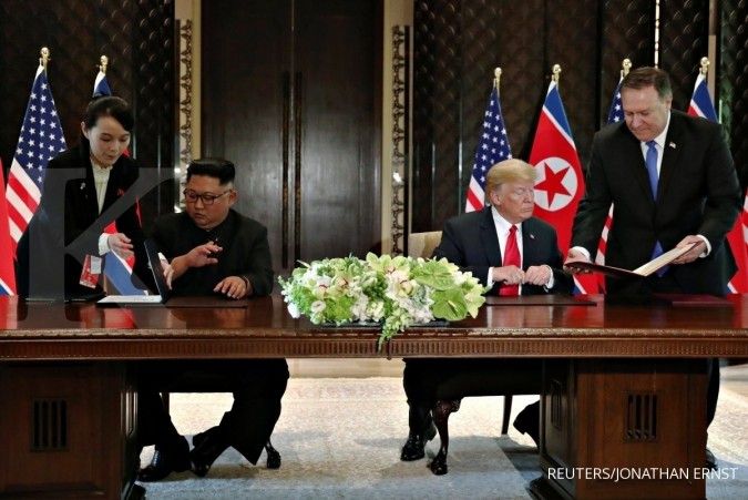 Ini empat poin kesepakatan Donald Trump dan Kim Jong Un