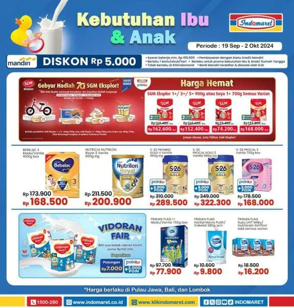 Promo Indomaret Super Hemat Periode 19 September-2 Oktober 2024