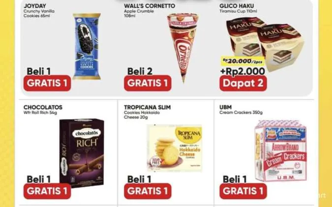 Promo 10.10 Alfamart Periode 10 Oktober 2025, Beli 1 Gratis 1 Joyday-Nutrisari-Stella