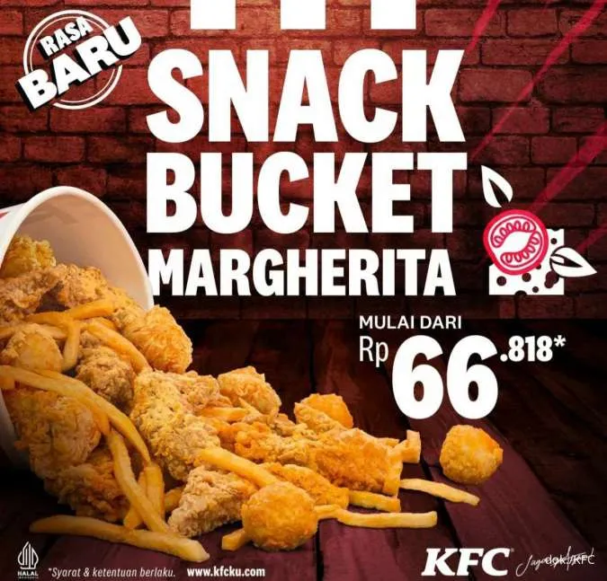 Menu Baru KFC Snack Bucket Margherita