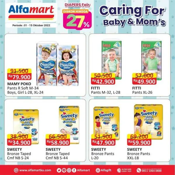 Promo Alfamart Diapers Fair Periode 1-15 Oktober 2022
