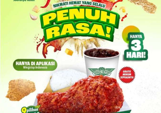 3 Hari Promo Wingstop Penuh Rasa Paket Rp 20.000-an & Chicken Pie Baru Isian Melimpah