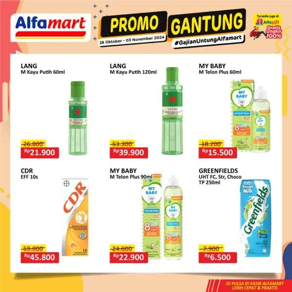 Promo Alfamart Gantung Periode 28 Oktober-3 November 2024