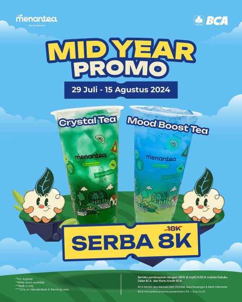 Promo BCA x Menantea Spesial Kemerdekaan