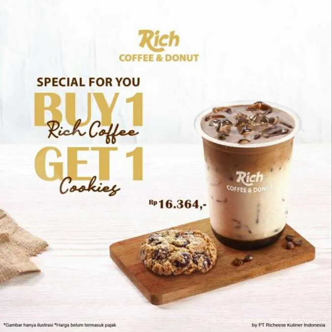 Promo Beli 1 Rich Coffee Gratis 1 Cookies