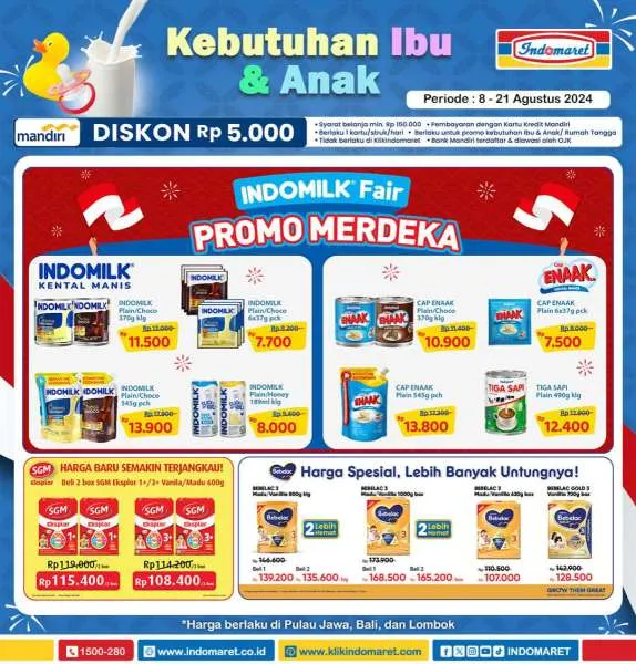 Promo Indomaret Super Hemat Periode 8-21 Agustus 2024