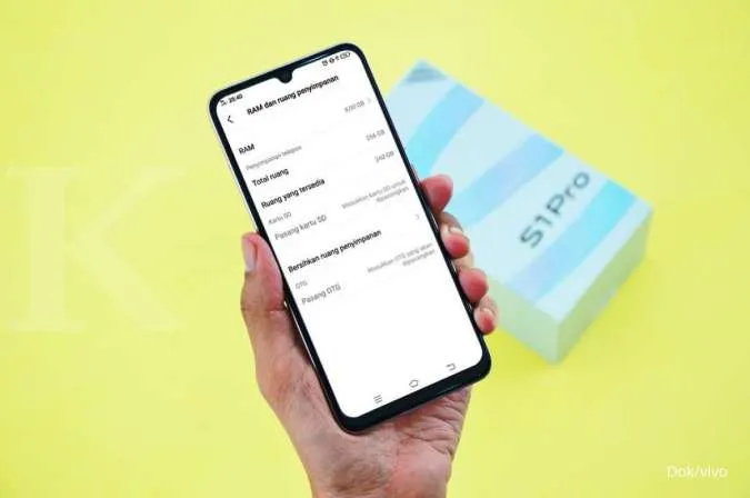 Versi Terbaru vivo S1 Pro, ROM 256GB Maksimalkan Penyimpanan Data