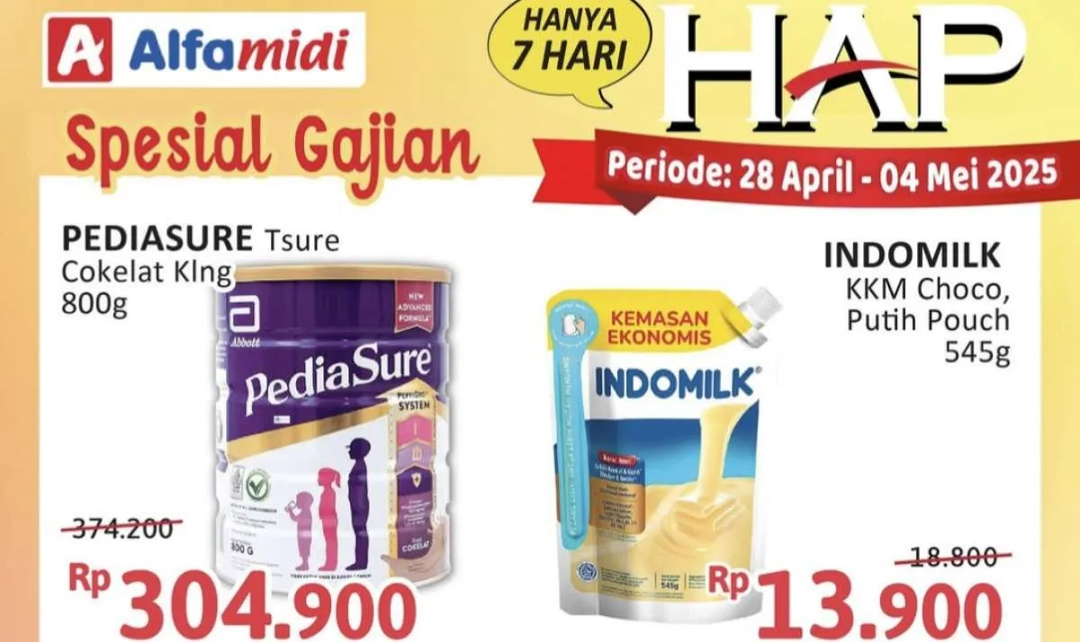 Katalog Promo Alfamidi Hemat Satu Pekan Spesial Gajian Periode 28 April-4 Mei 2025