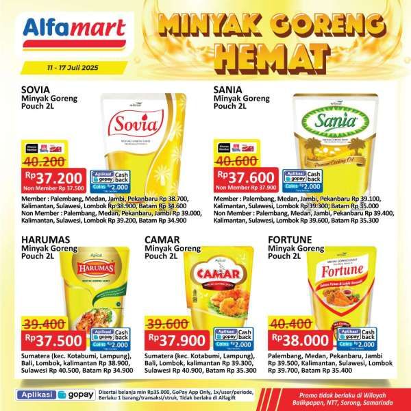 Promo Minyak Goreng di Alfamart 11-17 Juli 2025