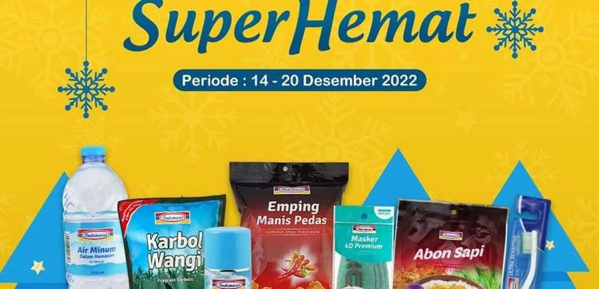 Harga Promo Indomaret Hari Ini 15 Desember 2022, Promo Super Hemat Mulai Pekan Ini