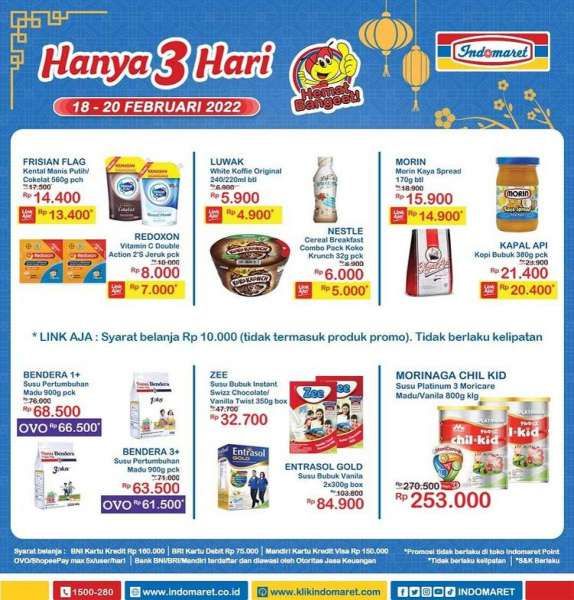 JSM Indomaret Promo Only 3 Days From 18-20 February 2022