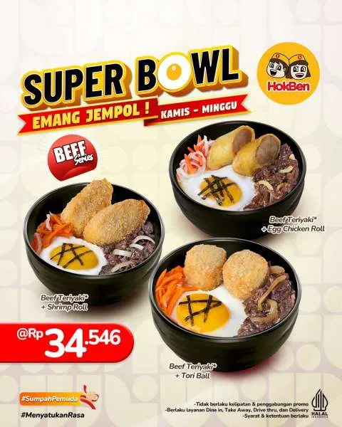 Promo HokBen Super Bowl Beef Series Oktober 2025