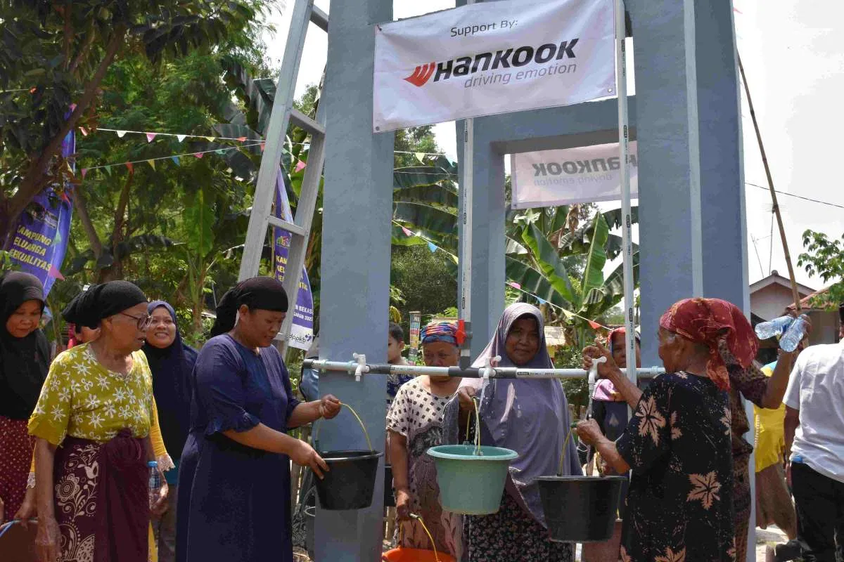 Hankook Tire Bangun Instalasi Pompa Air Sediakan Air Bersih bagi Ratusan KK di Bekasi