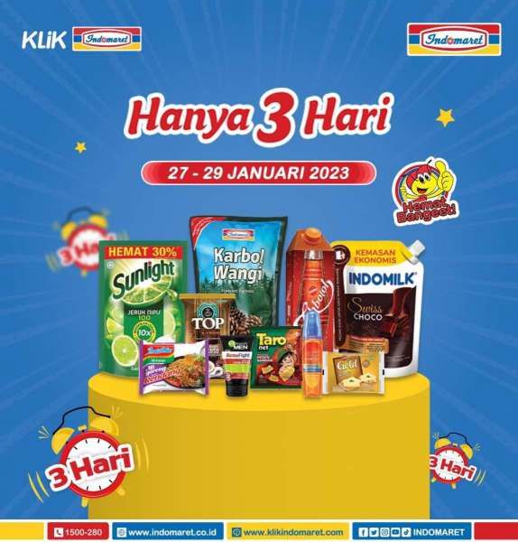 Katalog Promo Indomaret Hanya 3 Hari Periode 27-29 Januari 2023