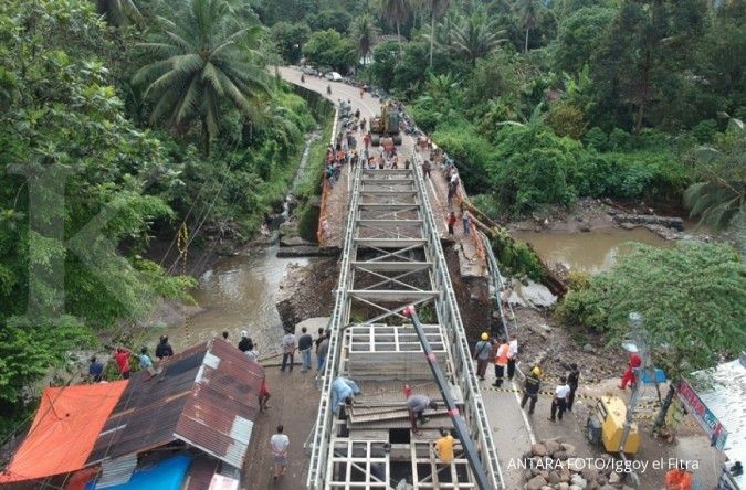 PUPR: Jembatan Batang Kula jalur Padang-Bukittinggi, sudah bisa dilalui Sabtu ini