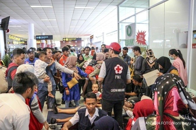 56 kantong jenazah korban Lion Air tiba di RS Polri Rabu (31/10) malam 