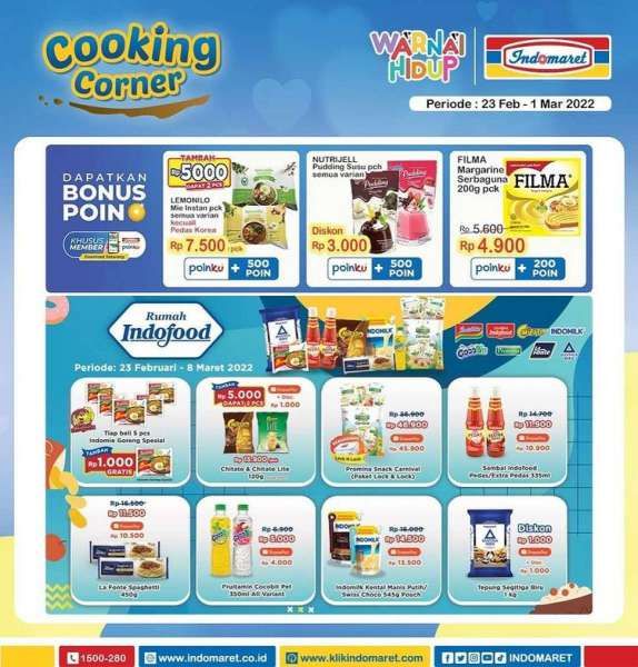 Promo Indomaret Super Hemat Mingguan 23 Februari-1 Maret 2022