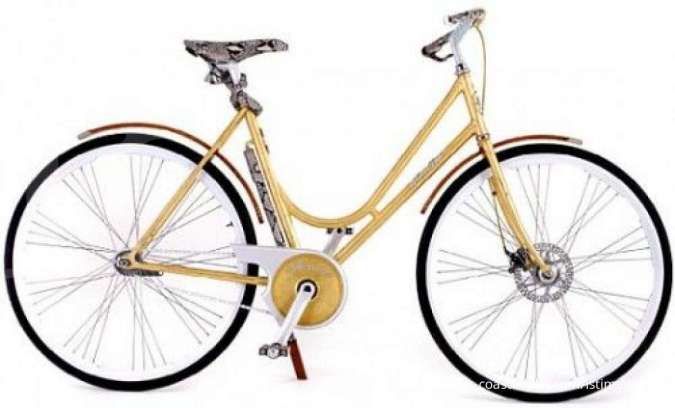 Sepeda termahal urutan ke-7: Montante Luxury Gold Collection ($ 46.000/ Rp 680 jutaan)