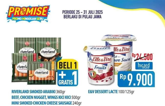 Promo JSM Hypermart Weekend 25-28 Juli 2025, Beli 1 Gratis 1 Sosis-Nugget Riverland