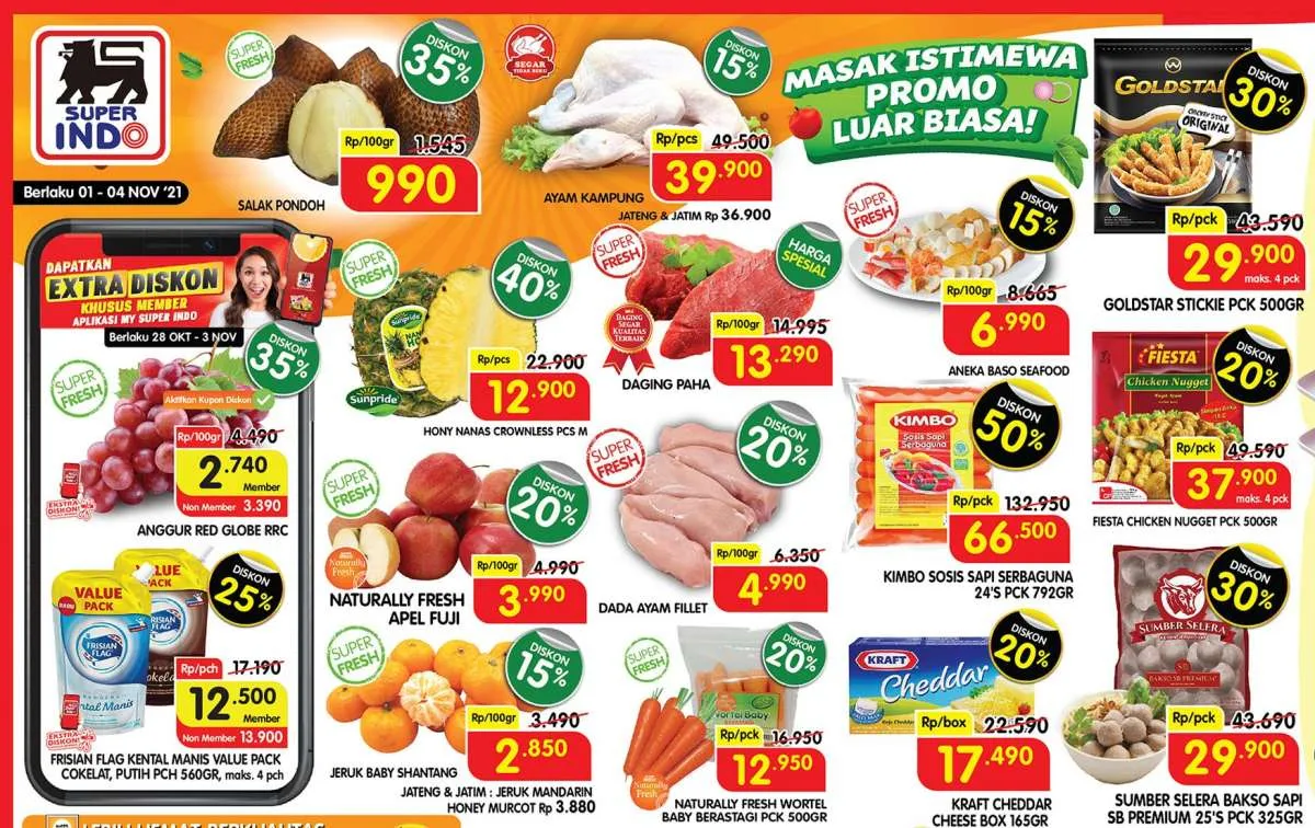 Promo Superindo weekdays 1-4 November 2021, diskon hari kerja!