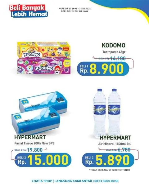 Promo Hypermart Beli Banyak Lebih Hemat Periode 27 September-3 Oktober 2024