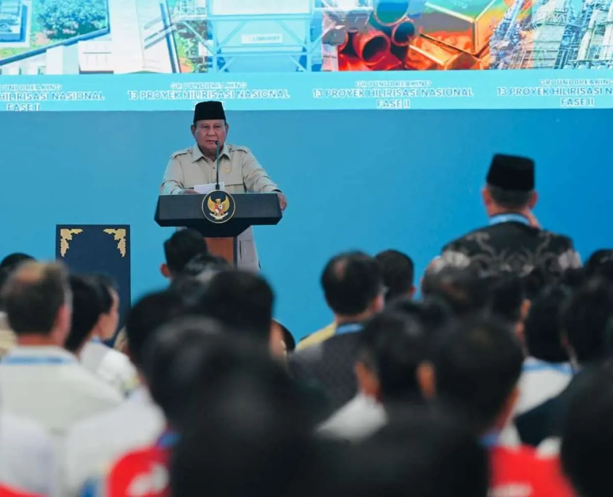 Presiden Prabowo Resmikan Groundbreaking 13 Proyek Hilirisasi Rp116 Triliun Tahap II