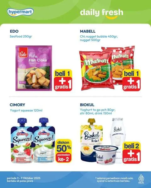 Promo JSM Hypermart Weekend Periode 3-6 Oktober 2025