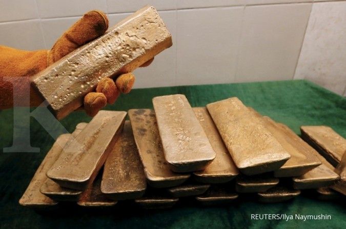 Gara-gara Trump, harga emas turun 0,30% di level US$ US$ 1.459,59 per ons troi