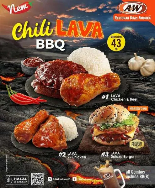 Promo AW Restoran Menu Baru Chili Lava BBQ