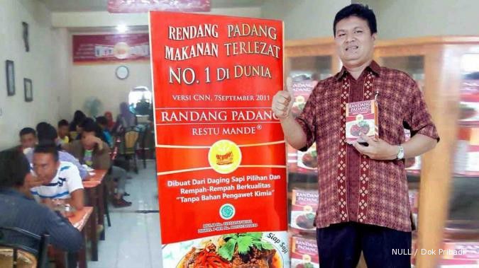 Amril sukses menjadi juragan rendang kemasan (1)